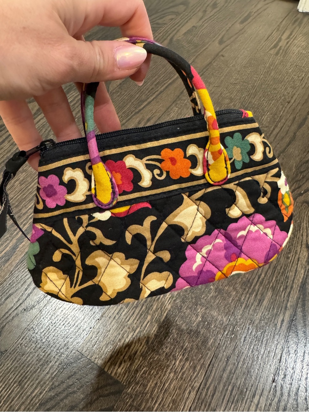 Vera Bradley • Suzani Mini Floral Bag Purse - Picture 3 of 8